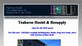 What Teahorsehostel.com website looked like in 2018 (5 years ago)