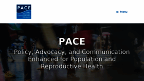What Thepaceproject.org website looked like in 2018 (5 years ago)