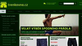 What Trenkovna.cz website looked like in 2018 (5 years ago)