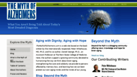 What Themythofalzheimers.com website looked like in 2018 (5 years ago)