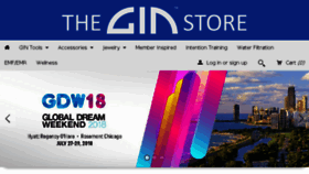 What Theginstore.com website looked like in 2018 (5 years ago)