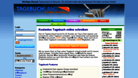 What Tagebuchland.de website looked like in 2018 (5 years ago)