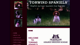What Torwindspaniels.co.uk website looked like in 2018 (5 years ago)