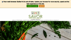What Thesavorchef.com website looked like in 2018 (5 years ago)