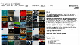 What Thevisualdictionary.net website looked like in 2018 (7 years ago)