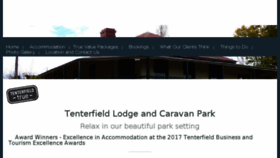 What Tenterfieldlodgecaravanpark.com.au website looked like in 2018 (6 years ago)