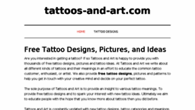 What Tattoos-and-art.com website looked like in 2018 (5 years ago)