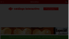 What Tescomaonline.es website looked like in 2018 (5 years ago)