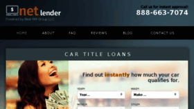 What Thenetlender.com website looked like in 2018 (5 years ago)