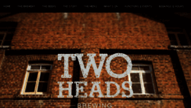 What Twoheadsbrewing.com website looked like in 2018 (5 years ago)