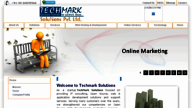 What Techmarksolutions.in website looked like in 2018 (5 years ago)