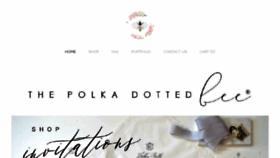 What Thepolkadottedbee.com website looked like in 2018 (5 years ago)