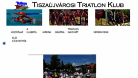 What Tvkmalitriatlon.hu website looked like in 2018 (5 years ago)