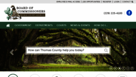 What Thomascountyboc.org website looked like in 2018 (5 years ago)