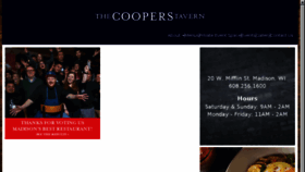 What Thecooperstavern.com website looked like in 2018 (5 years ago)