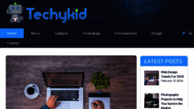 What Techykid.com website looked like in 2018 (5 years ago)