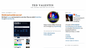 What Tedvalentin.com website looked like in 2018 (5 years ago)