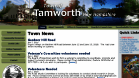 What Tamworthnh.org website looked like in 2018 (5 years ago)