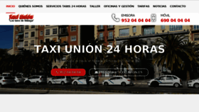 What Taxi-union.es website looked like in 2018 (6 years ago)