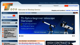What Telescope-service.com website looked like in 2018 (5 years ago)