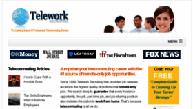 What Teleworkrecruiting.com website looked like in 2018 (5 years ago)