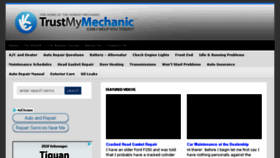 What Trustmymechanic.com website looked like in 2018 (5 years ago)