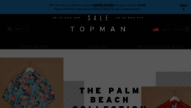 What Topman.co.uk website looked like in 2018 (5 years ago)