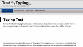 What Testmytyping.com website looked like in 2018 (5 years ago)