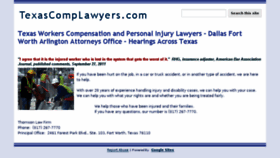 What Texascomplawyer.com website looked like in 2018 (5 years ago)
