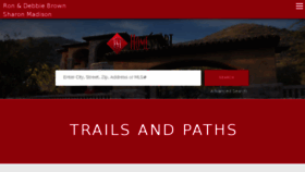 What Trailsandpaths.com website looked like in 2018 (5 years ago)