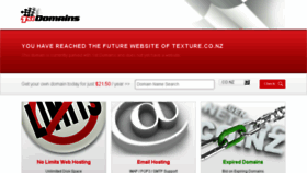 What Texture.co.nz website looked like in 2018 (8 years ago)