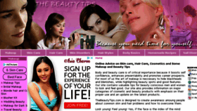 What Thebeautytips.com website looked like in 2018 (5 years ago)