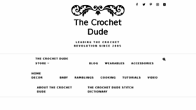 What Thecrochetdude.com website looked like in 2018 (5 years ago)