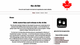 What Theehlist.com website looked like in 2018 (5 years ago)