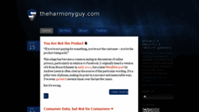What Theharmonyguy.com website looked like in 2018 (5 years ago)