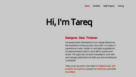 What Tareqismail.com website looked like in 2018 (5 years ago)