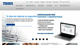 What Tegui.es website looked like in 2018 (5 years ago)