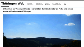 What Thueringenweb.de website looked like in 2018 (5 years ago)