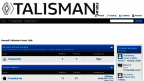 What Talisman-forum.pl website looked like in 2018 (5 years ago)