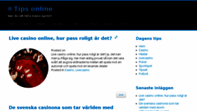 What Tipsonline.se website looked like in 2018 (5 years ago)