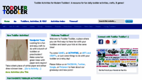 What Toddlertoddler.com website looked like in 2018 (5 years ago)
