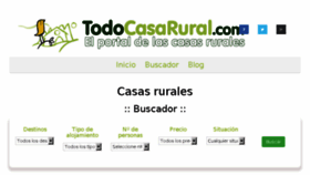 What Todocasarural.com website looked like in 2018 (5 years ago)