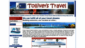 What Tolliverstravel.com website looked like in 2018 (5 years ago)