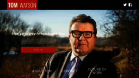 What Tom-watson.co.uk website looked like in 2018 (7 years ago)