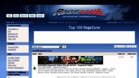 What Top100ragezone.com website looked like in 2018 (5 years ago)