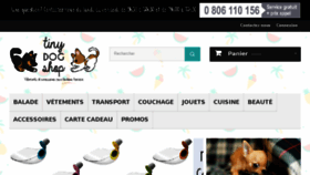 What Tinydogshop.fr website looked like in 2018 (5 years ago)
