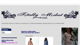 What Totallymodest.com website looked like in 2018 (5 years ago)
