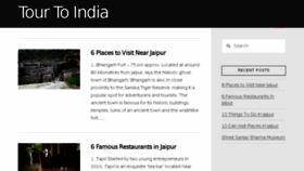 What Tourtoindia.com website looked like in 2018 (5 years ago)