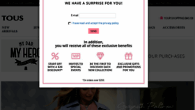 What Tous.es website looked like in 2018 (5 years ago)
