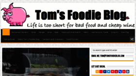 What Tomsfoodieblog.com website looked like in 2018 (5 years ago)